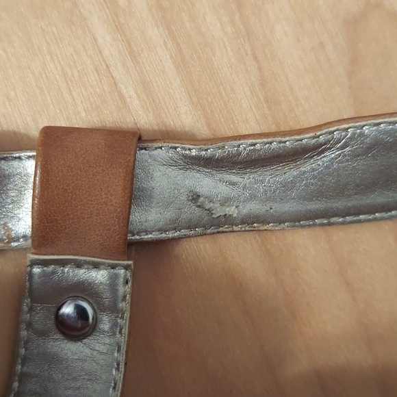 Guess Kayce Faux Leather and Cork Platform Wedge Sandals Size 9.5 Tan Nude - Picture 16 of 16